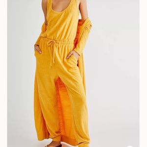 NWT Free People Bicoastal Jumpsuit Set